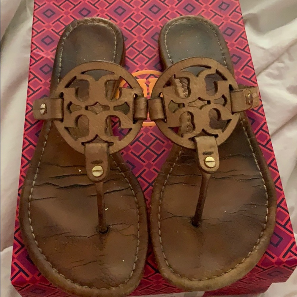 Tory Burch Royal Tan Miller Sandals